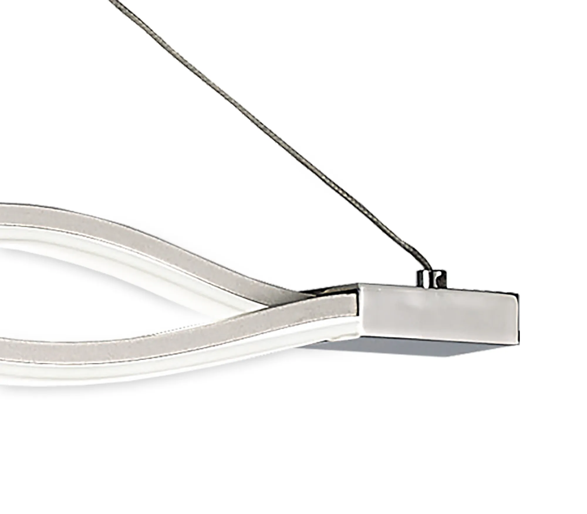 Sahara XL 42W LED Dimmable Pendant Light Silver M5815  Mantra Sahara Silver XL